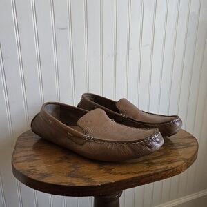 Tommy Bahamas Brown Leather Slip On Loafers for Men